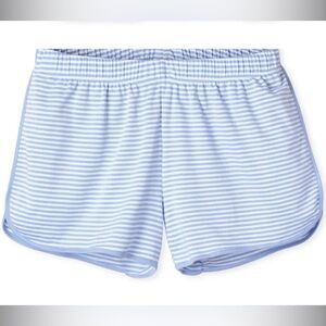 LAKE Pima Cotton Shorts Pajama Bottom Hydrangea Blue White Stripe Lounge XL